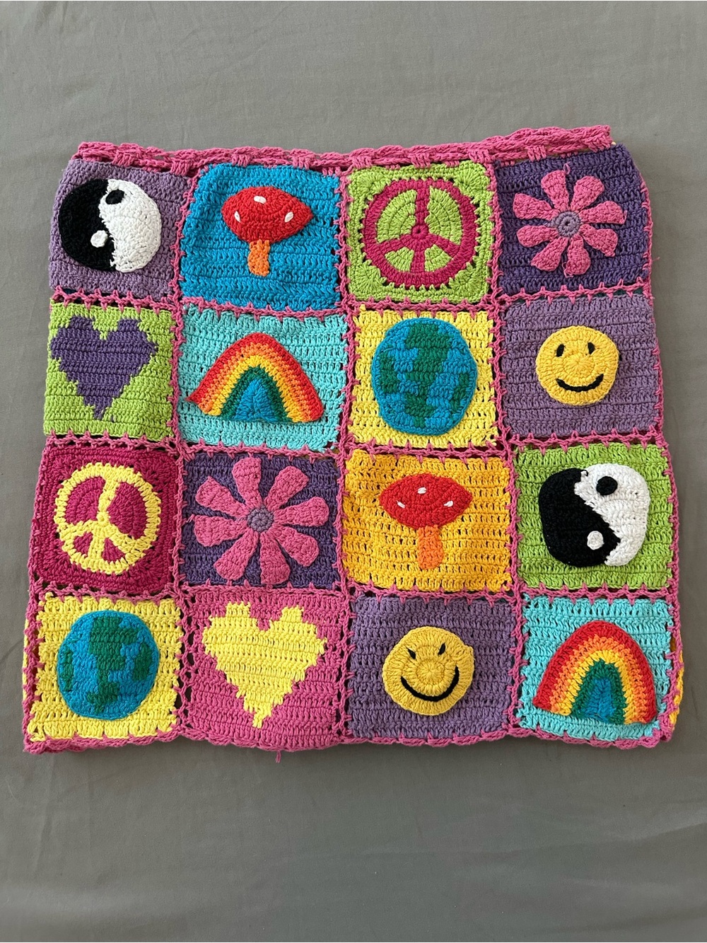Crochet Color-block Patchwork Multicolor Two-Piece Set - Picture 6 of 13
